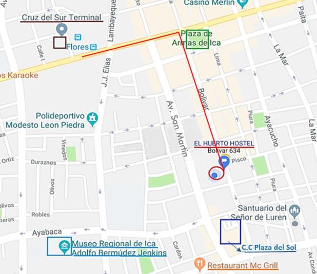 El Huerto Hostel イカ エクステリア 写真